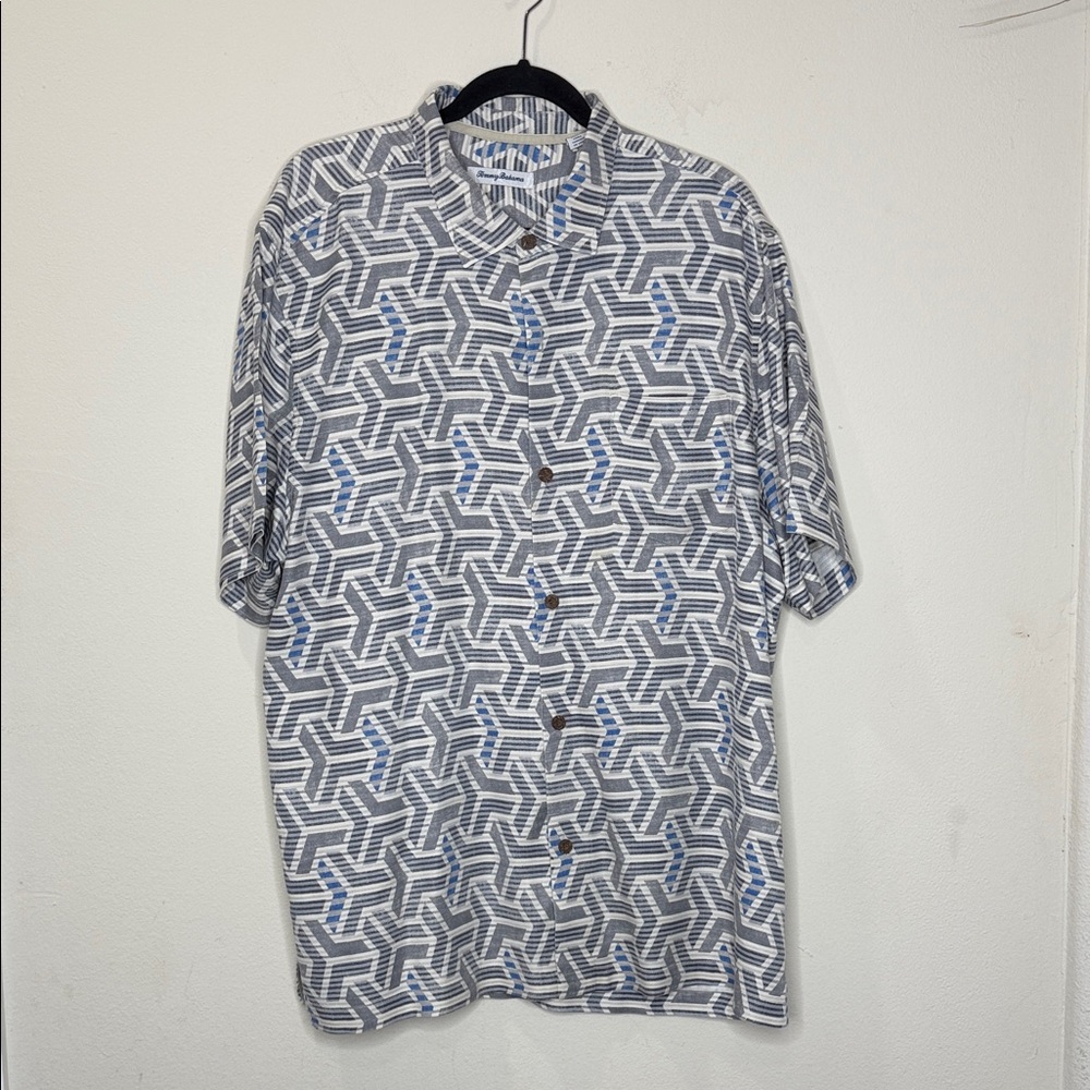 Tommy Bahama IslandZone Wellington Geometric Print Sport Shirt